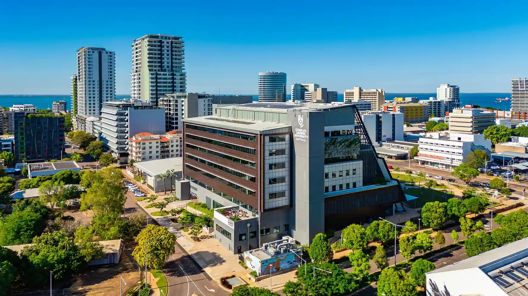 Aerial shot of Darwin, Australia