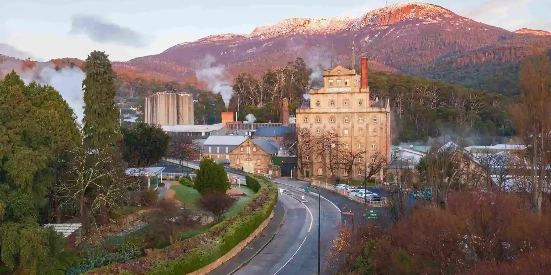 Shot of the Cascade Brewry in Hobart